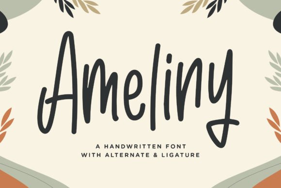 Ameliny: A Handwritten Font for Editorial Elegance