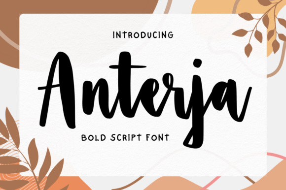 Anterja: A Bold Script Font for Web Design