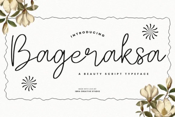 Bageraksa: A Beauty Script Typeface