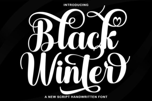 Black Winter Font for Editorial Design