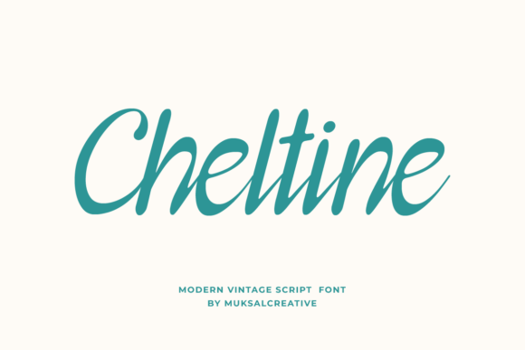 Cheltine: A Vintage Script for Modern Design