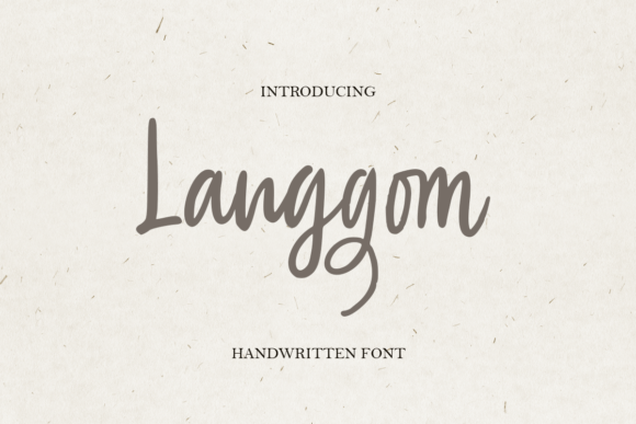Langgom: A Warm Handwritten Font for Business