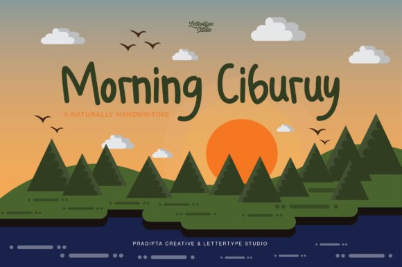 Morning Ciburuy: A Handwritten Font for Makers