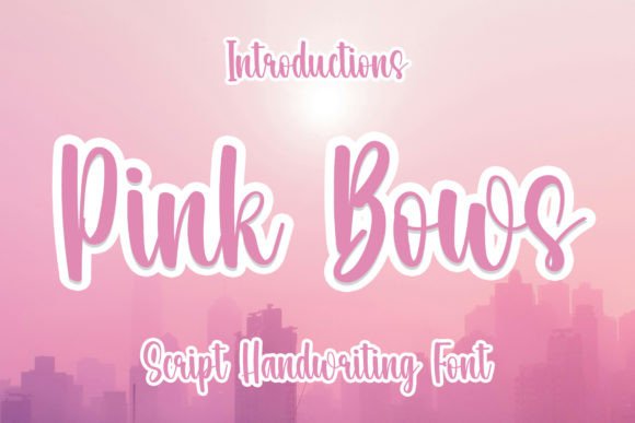 Pink Bows: A Magical Font for Business Branding