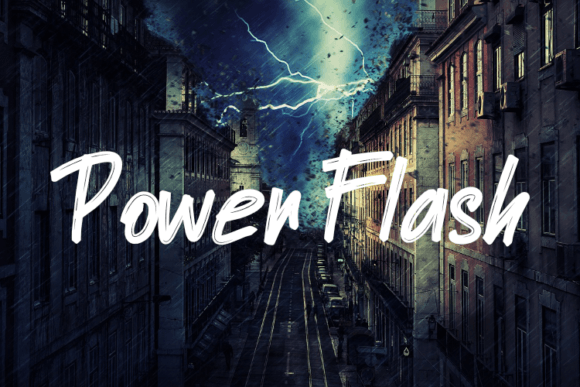 Power Flash: A Dynamic Font for Creative Design