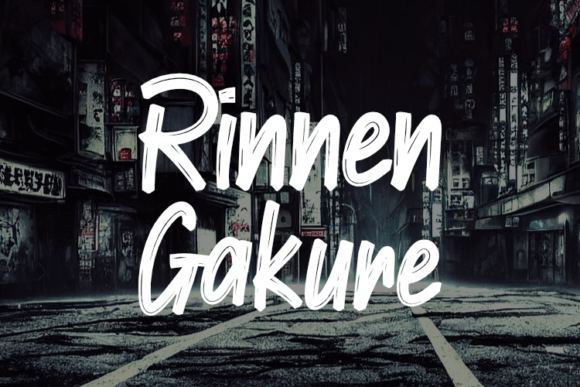 Rinnen Gakure: A Stylish Script Font