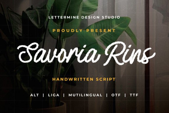 Savoria Rins: A Font for Creative Campaigns