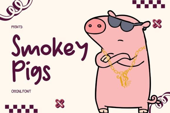 Smokey Pigs Font for Editorial Design