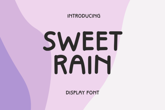 Sweet Rain: A Handwritten Font for Creative Projects