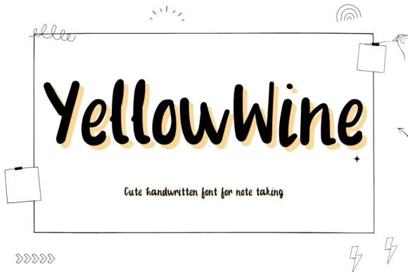 Yellowwine: A Versatile Handwritten Font